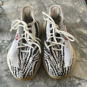 Zebra print sneakers size 4